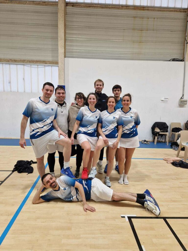 Équipe 2 interclubs ASM Pau Badminton